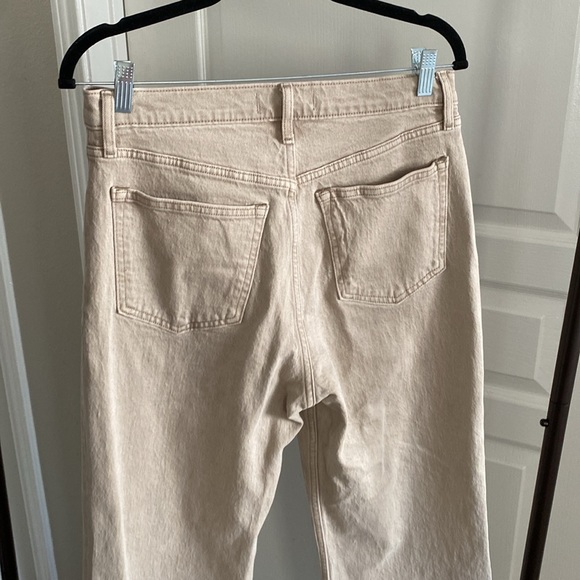 Abercrombie High Rise 90s Relaxed Jeans In Oat Size 29/8r - Picture 8 of 9